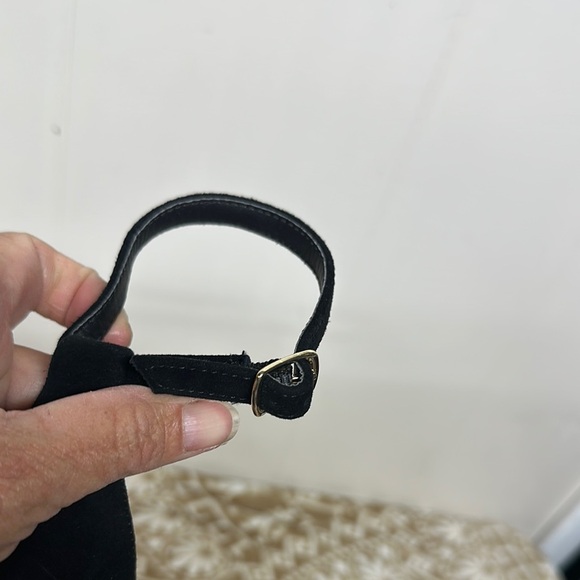 Steve Madden Black Leather Heels with Chunky Block Heel - Picture 10 of 11